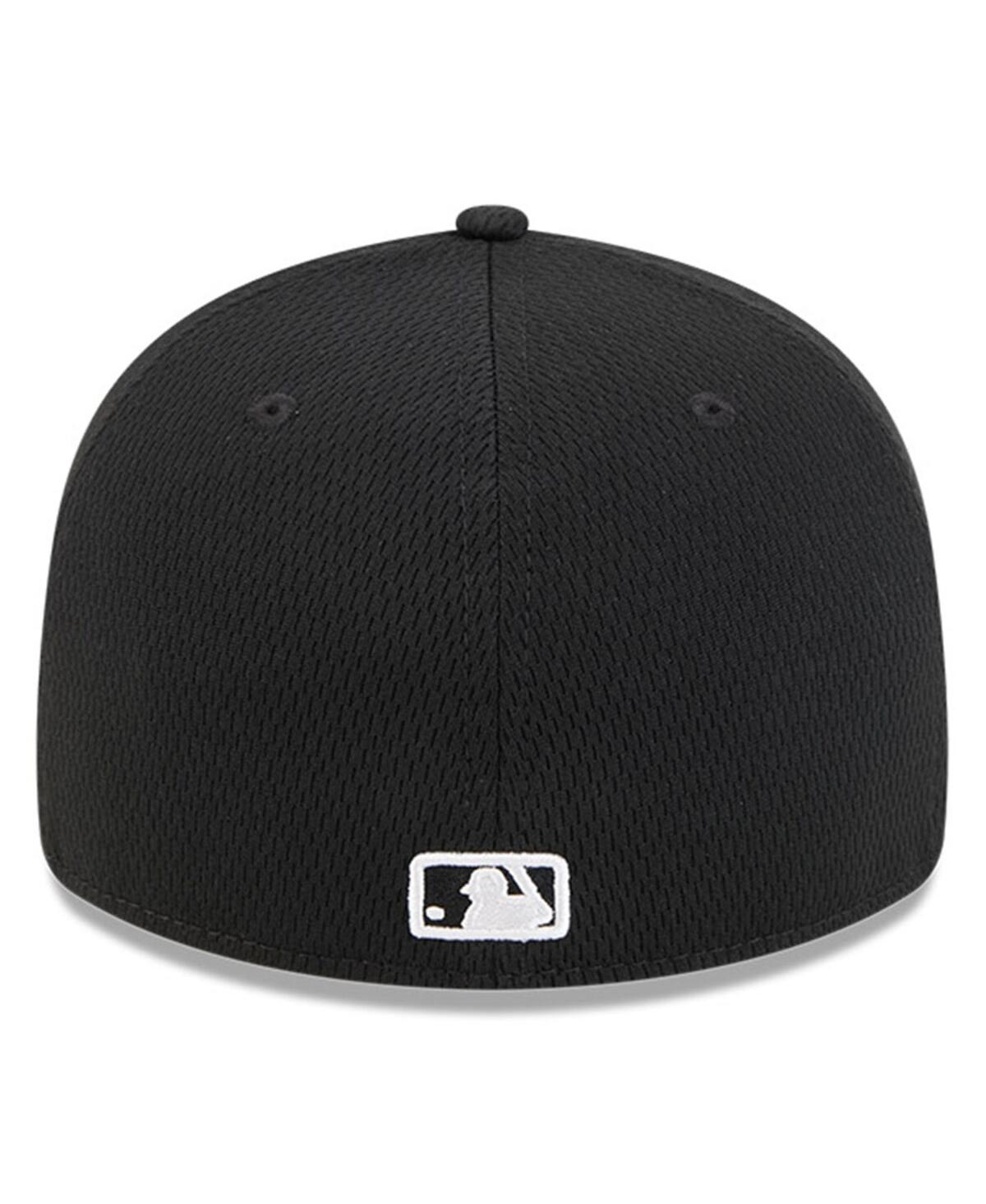 New Era Men's Black Texas Rangers 2025 Mlb Clubhouse Low Profile 59fifty Fitted Hat In Black
