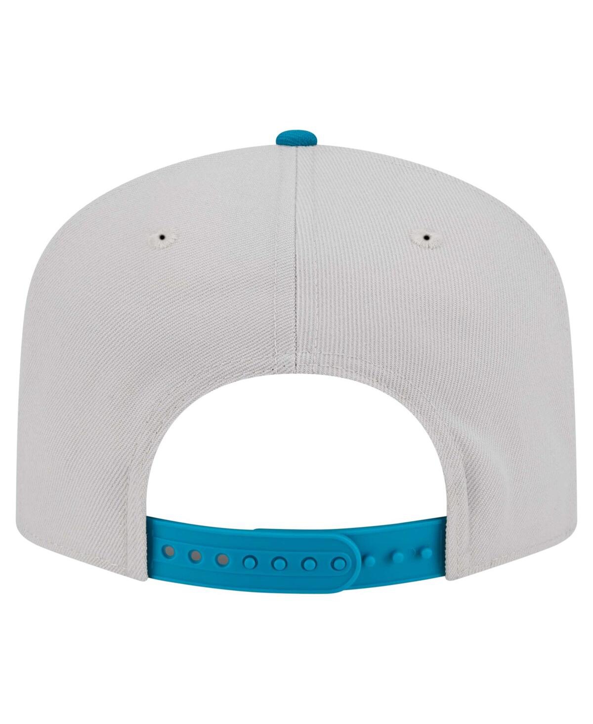 NEW ERA MEN'S STONE JACKSONVILLE JAGUARS DECENT 9FIFTY A-FRAME SNAPBACK HAT 