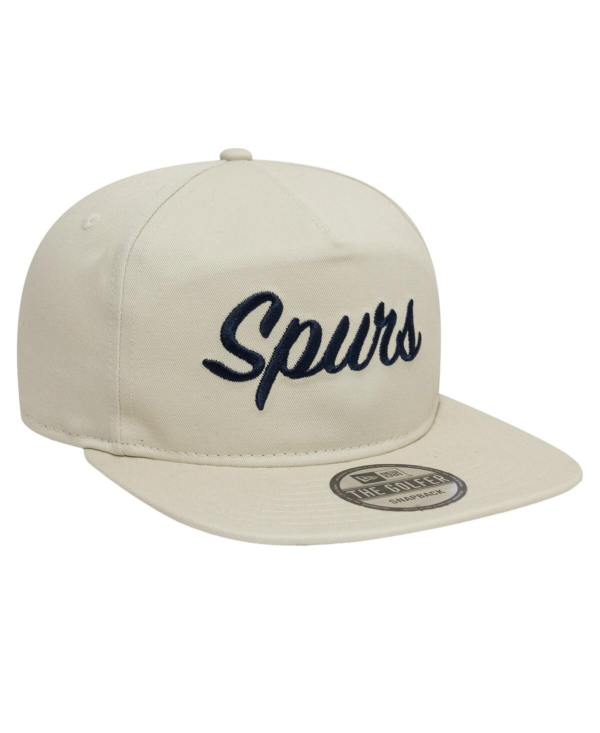 NEW ERA MEN'S TAN TOTTENHAM HOTSPUR LILYWHITE GOLFER SNAPBACK HAT 