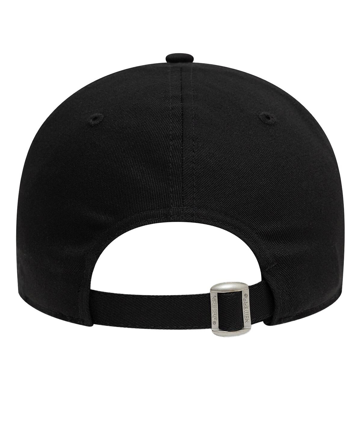 New Era Men's Black Manchester United Flag 9forty Adjustable Hat In Black