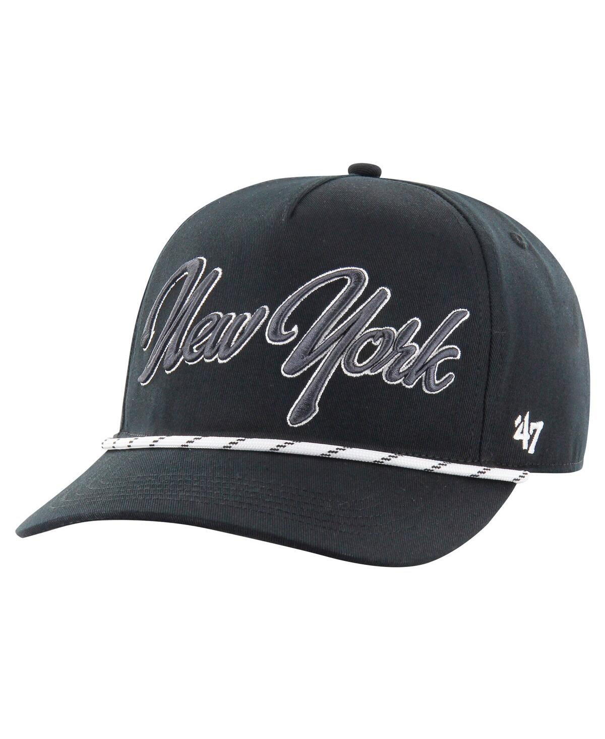 47 Brand Men's Black New York Giants Overhand Speckle Hitch Adjustable Hat In Black