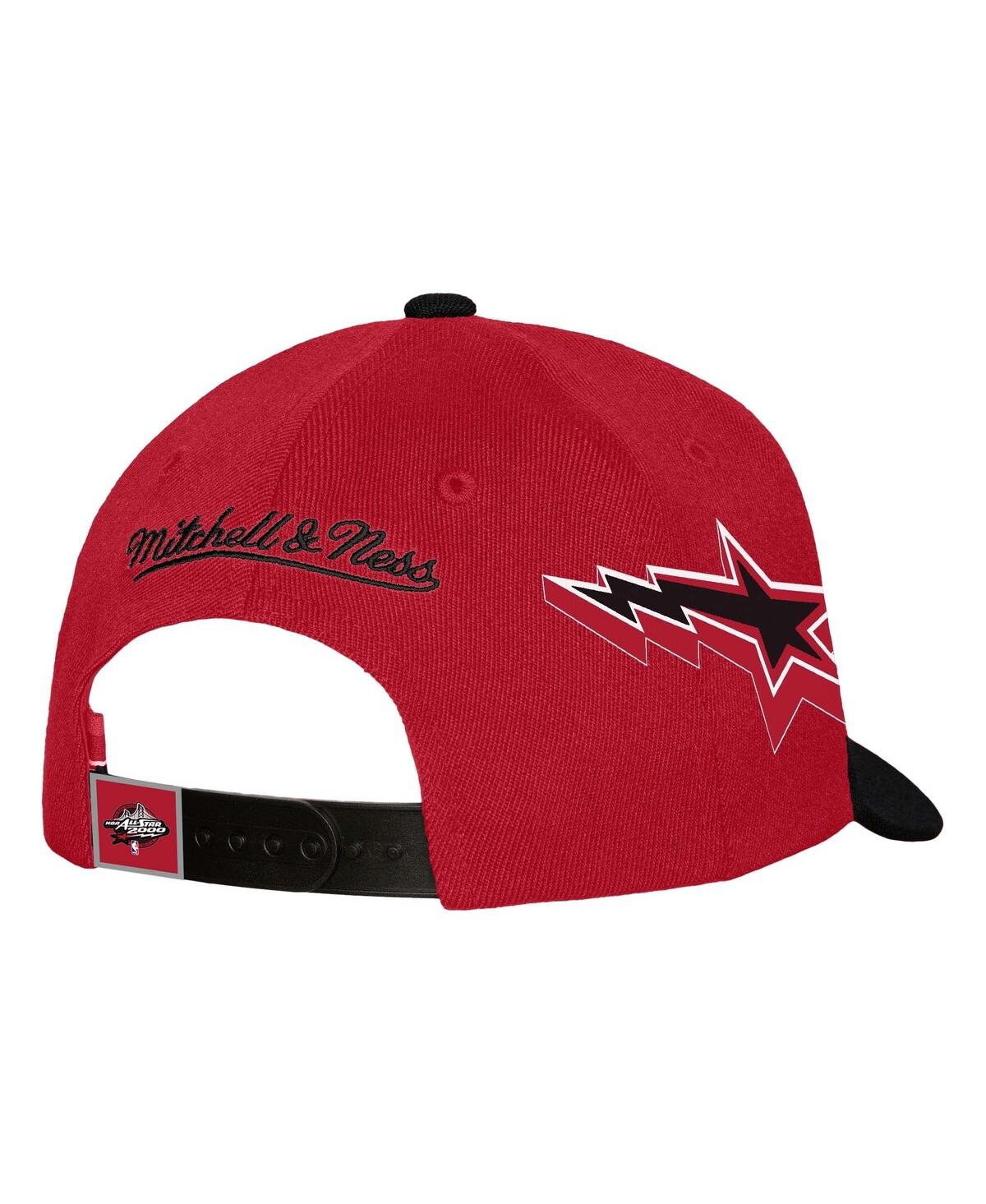 Mitchell & Ness Men's Red/black Chicago Bulls As2k Stars Pro Crown Adjustable Hat In Red,black