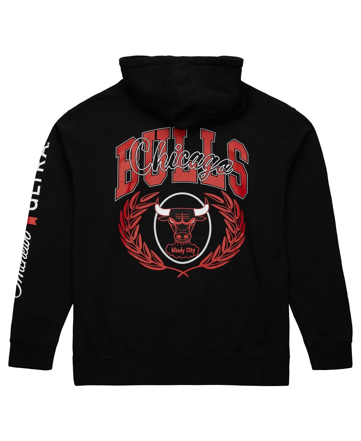 Mitchell & Ness Men's Black Chicago Bulls Nba X Michelob Ultra Swish Sip Pullover Hoodie In Black