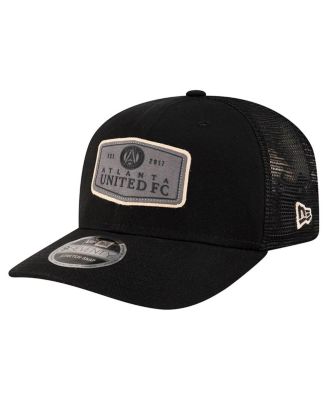 New Era - Men's Black Atlanta United FC Labeled 9SEVENTY Trucker Stretch-Snap Adjustable Hat