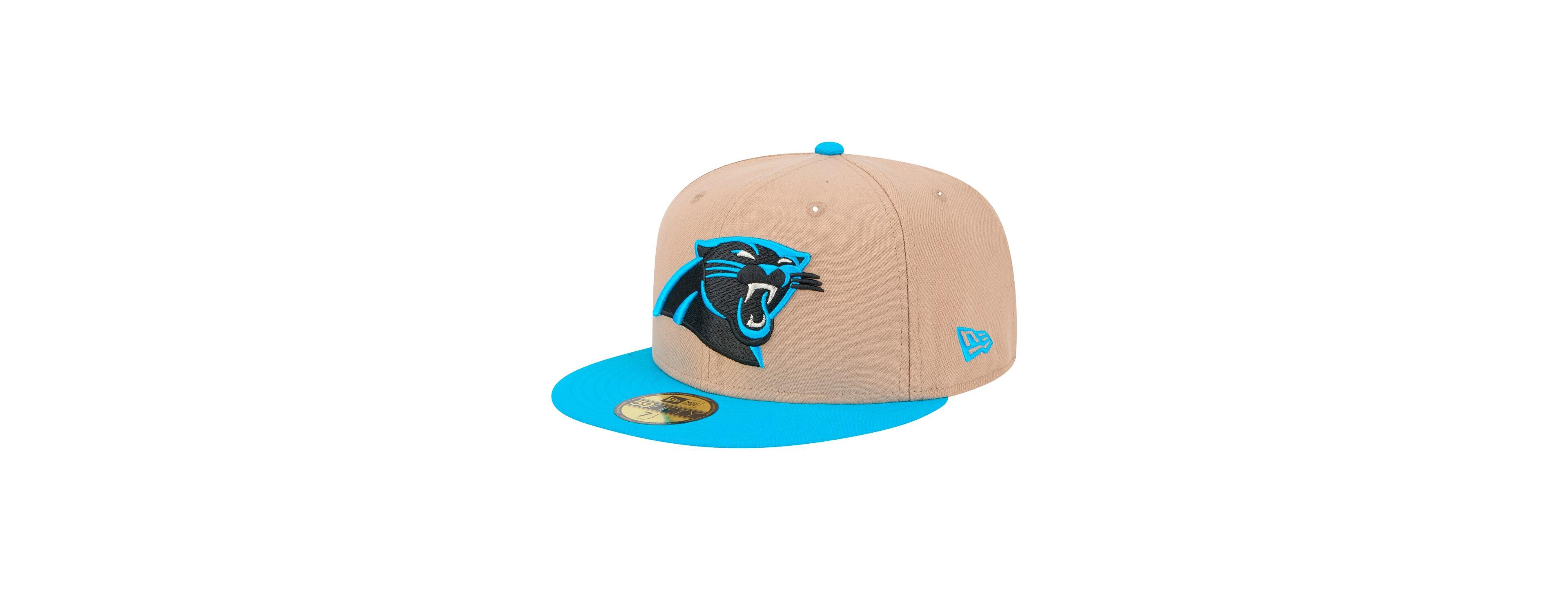 New Era Men's Tan Carolina Panthers Logo Main 59FIFTY Fitted Hat