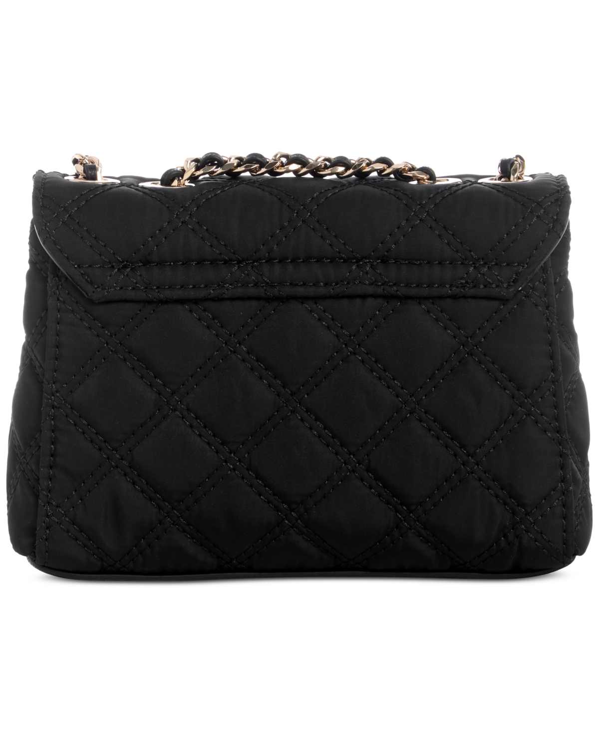 Guess Giully Mini Two-compartment Convertible Crossbody In Black
