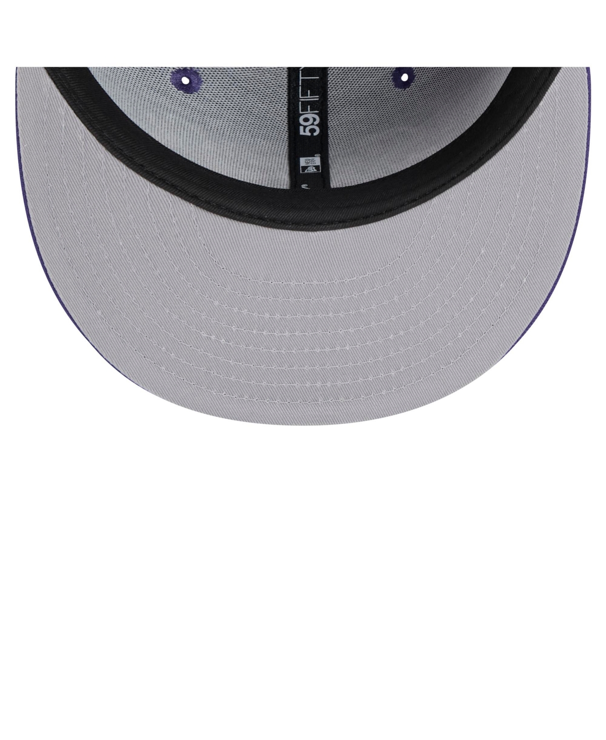 New Era Men's Purple Phoenix Suns Sport Night Script Sided 59FIFTY Fitted Hat