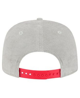 Men's Gray Boston Red Sox Corduroy Golfer Snapback Hat