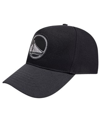 Men's Black Golden State Warriors Paint the City Pinch Front Snapback Hat