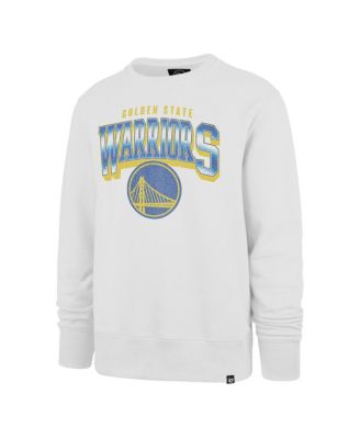 Men's White Golden State Warriors Spotlight Headline Pullover Sweatshirt