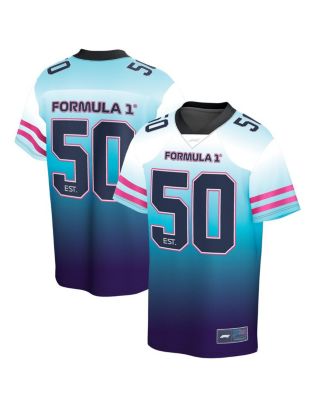 Formula 1 - Men's White/Blue Neon Nights Gradient Foundation Jersey