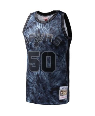 Men's David Robinson Black San Antonio Spurs Hardwood Classics 1998/99 Tie-Dye Swingman Jersey