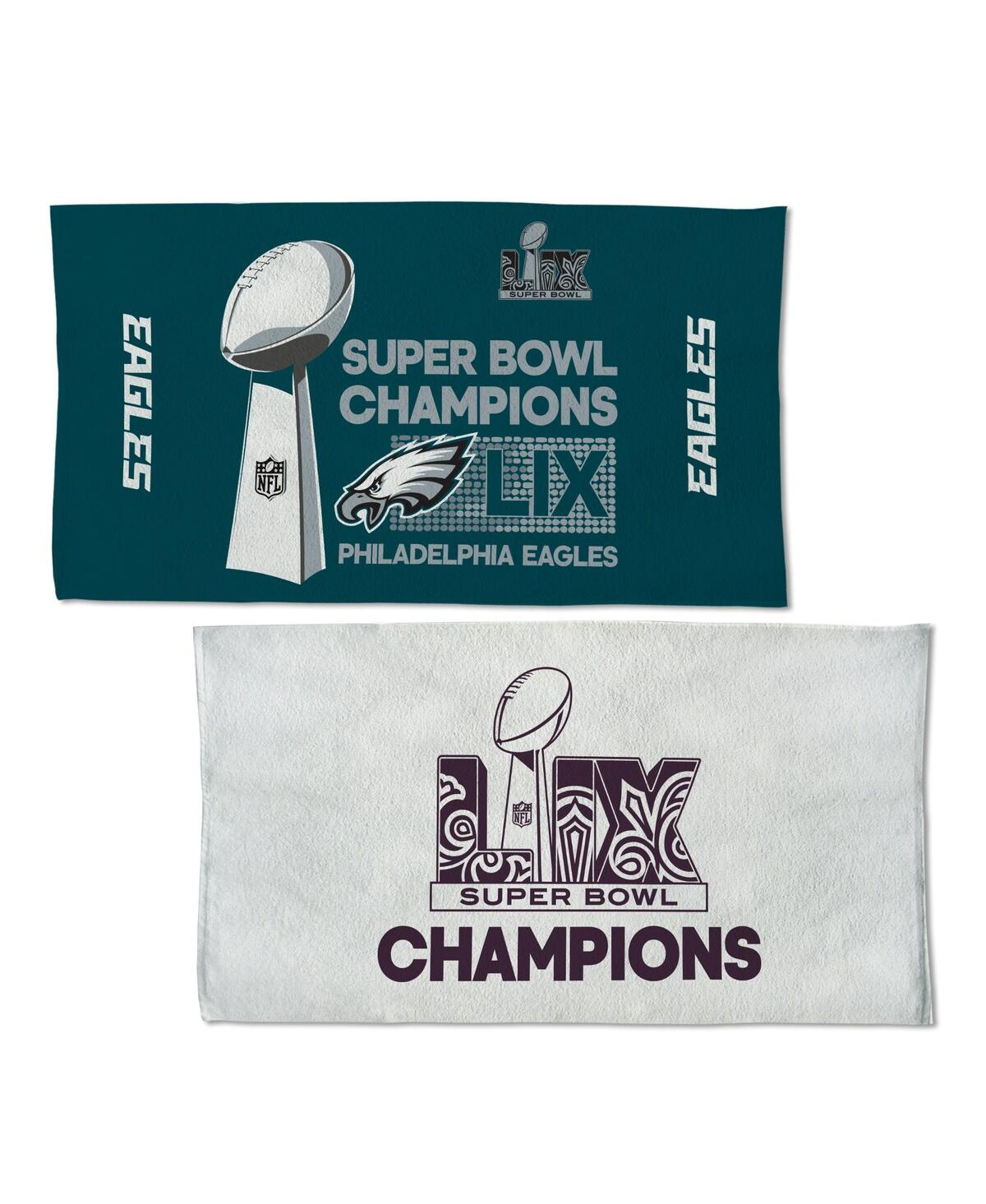 Wincraft Philadelphia Eagles Super Bowl Lix Champions Locker Room 22" X 42" Double-sided Celebration Towel In No Color