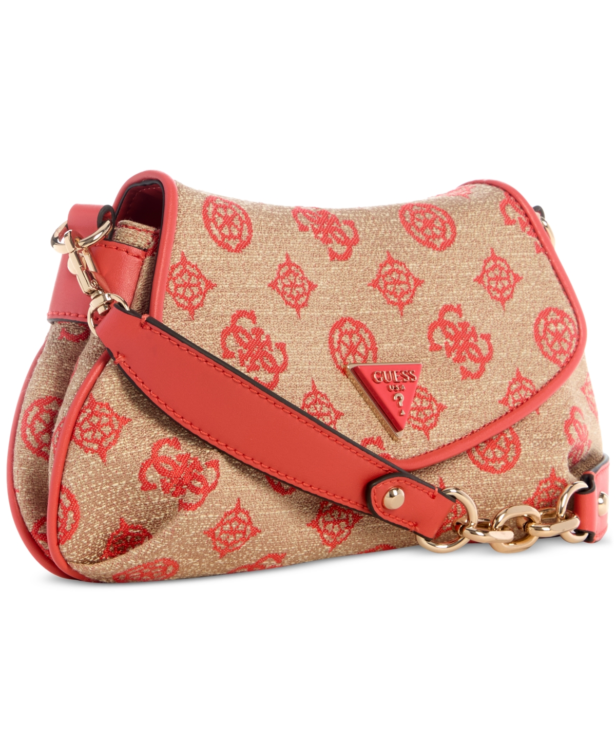 GUESS BEYZA SMALL FLAP SHOULDER BAG 