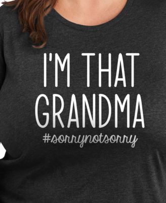 Trendy Plus Size I'm That Grandma Size Graphic Crew Neck T-Shirt