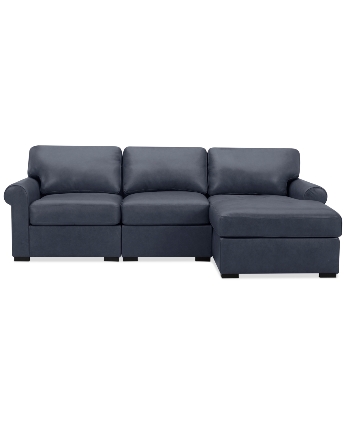 Macy's Radley 3-pc. Leather Modular Chaise Sectional, Created For