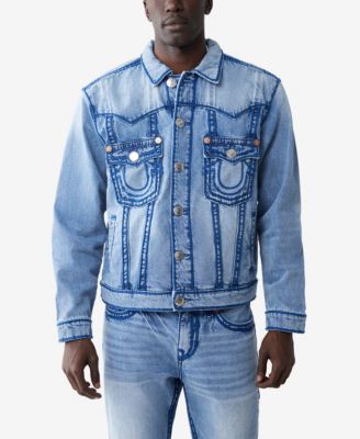 TRUE RELIGION JIMMY BIG T Gジャン 太ステッチ USA True Religion Men's Oversize Rope Stitch Jimmy Jacket - Macy's