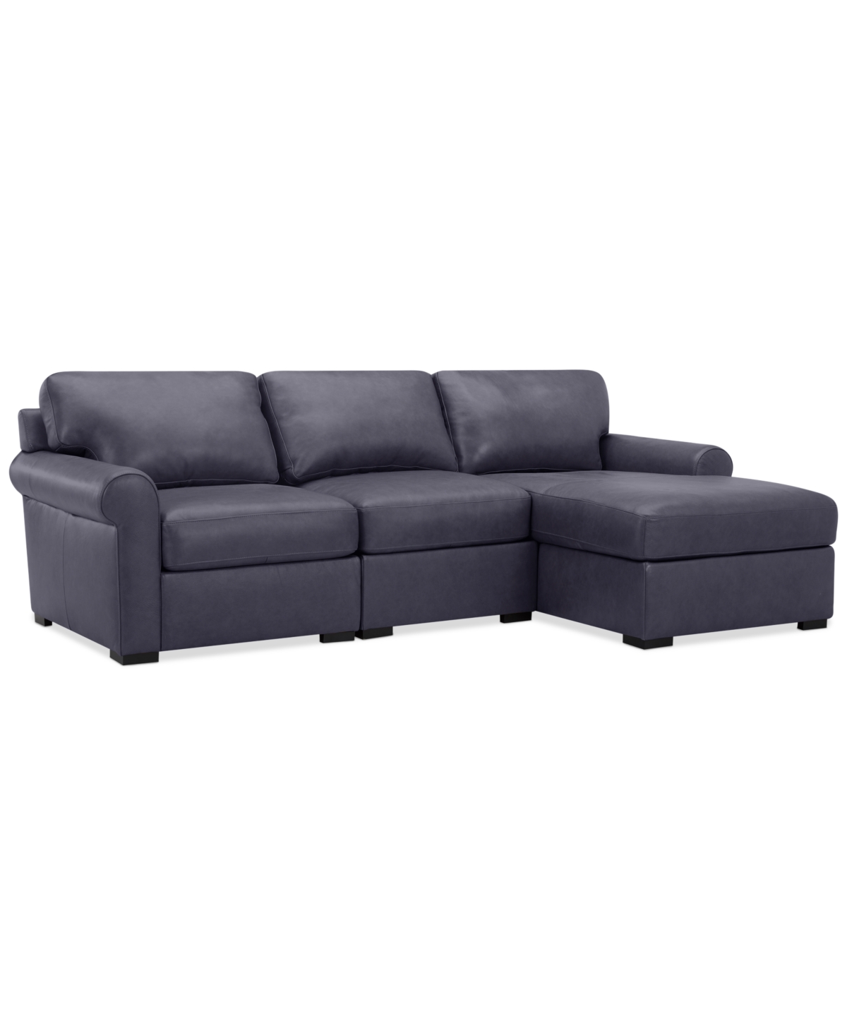 Macy's Radley 3-pc. Leather Modular Chaise Sectional, Created For