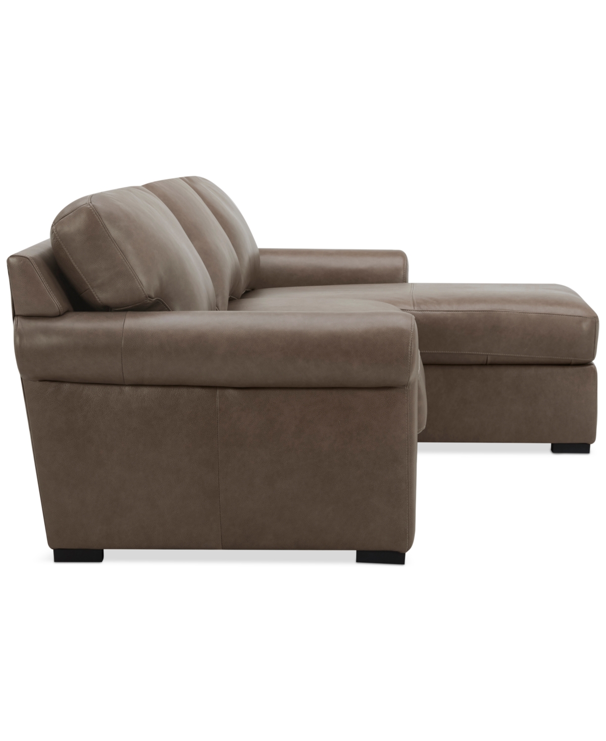 Macy's Radley Roll Arm 104" 3-pc. Leather Sectional, Exclusively At