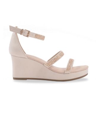 Little and Big Girls Asha Karli Dress Wedge Sandals