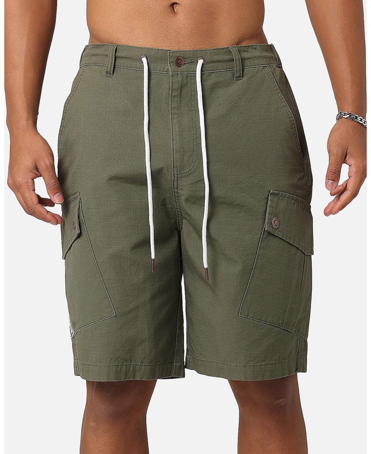 Men's Quality Cargo Shorts - Woodland camo