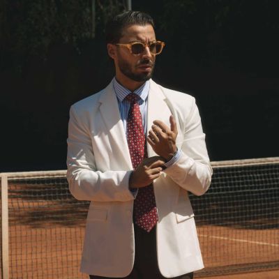 Big & Tall Umbria - Silk Jacquard Tie for Men