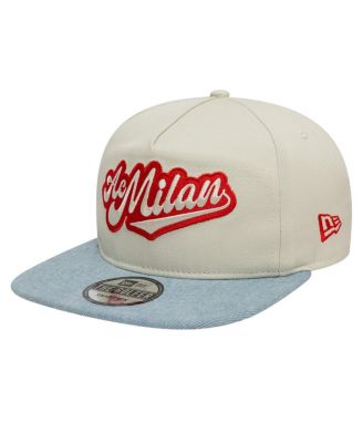 New Era - Men's Tan AC Milan Denim Golfer Snapback Hat