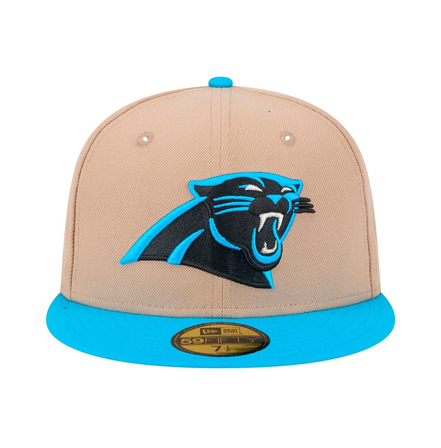 Мужская кепка New Era Tan Carolina Panthers Logo Main 59FIFTY Fitted Hat — фото 5