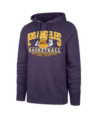 Men's Purple Los Angeles Lakers Big Tall Good Call Headline Pullover Hoodie