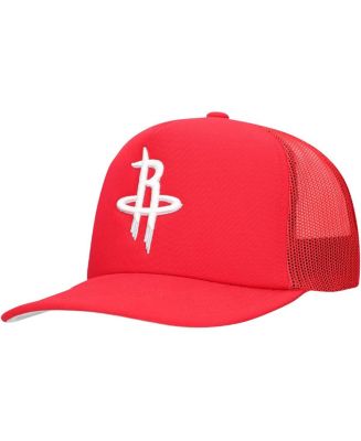 Mitchell & Ness Men's Red Houston Rockets Core Evergreen OTC Trucker ...
