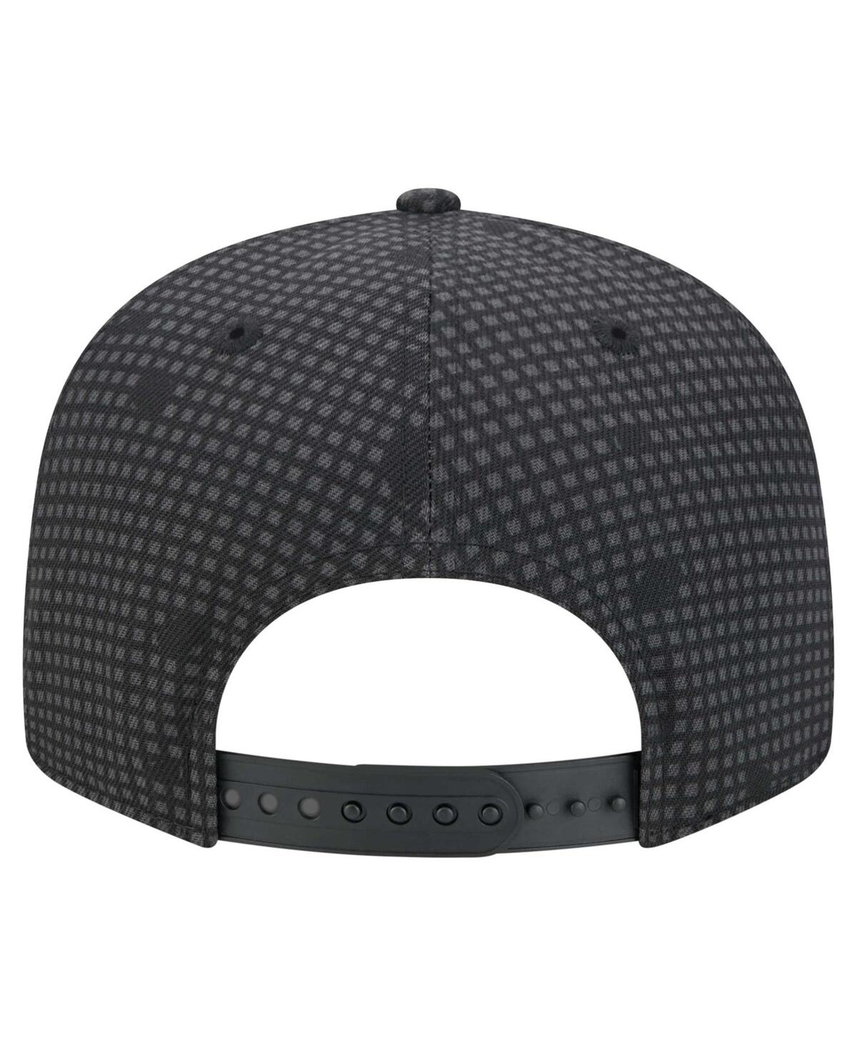NEW ERA MEN'S BLACK BROOKLYN NETS MIDNIGHT INK POP OUTLINE 9FIFTY SNAPBACK HAT 