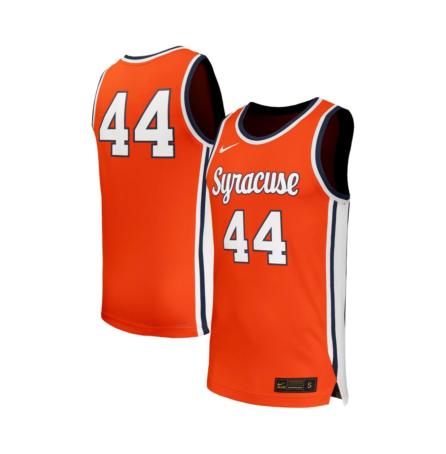 Мужской топ Nike 44 Orange Syracuse Orange Replica Basketball Jersey — фото 1