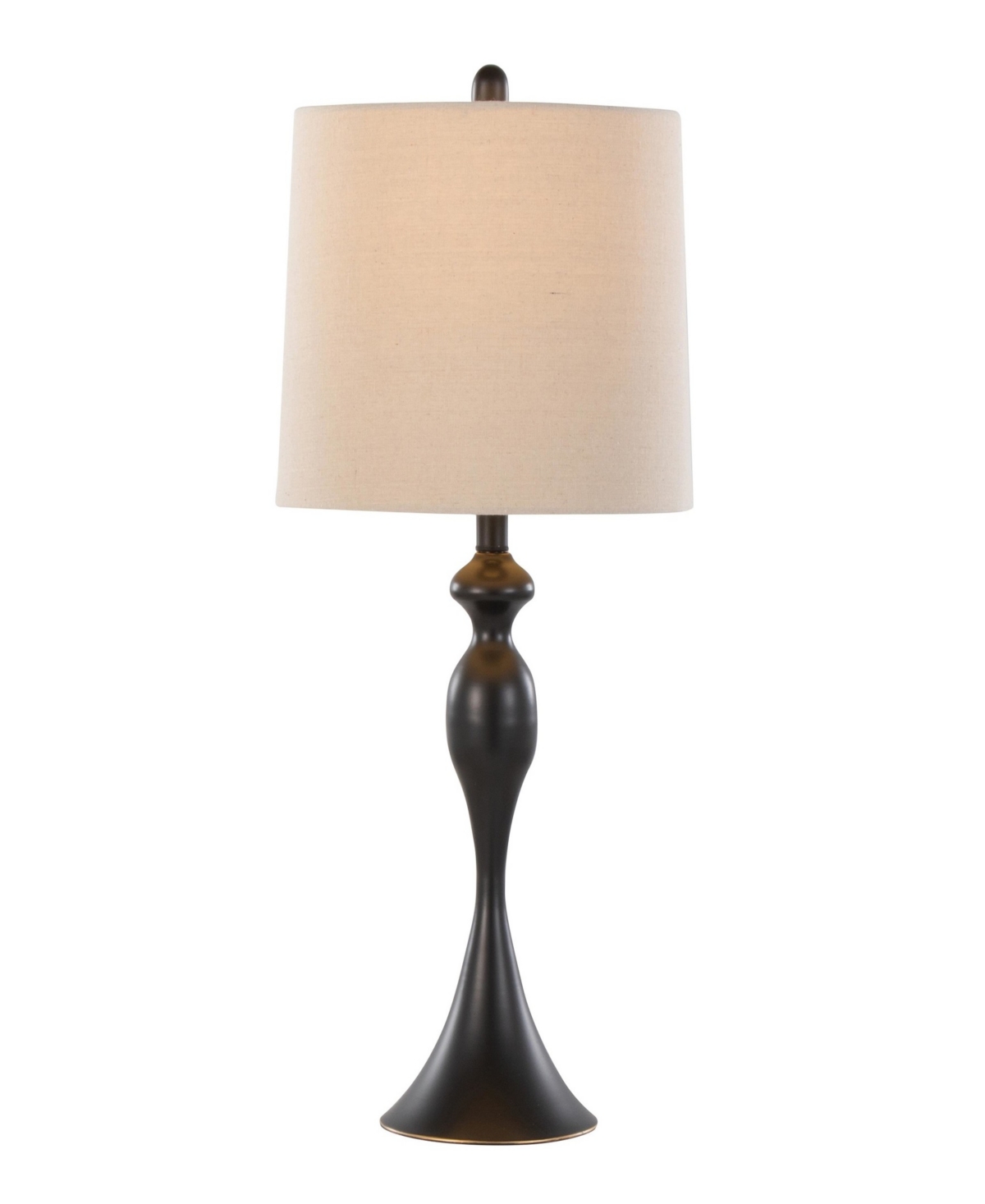 Lumisource Ashland 27" Metal Table Lamp, Set Of 2 In Black,white