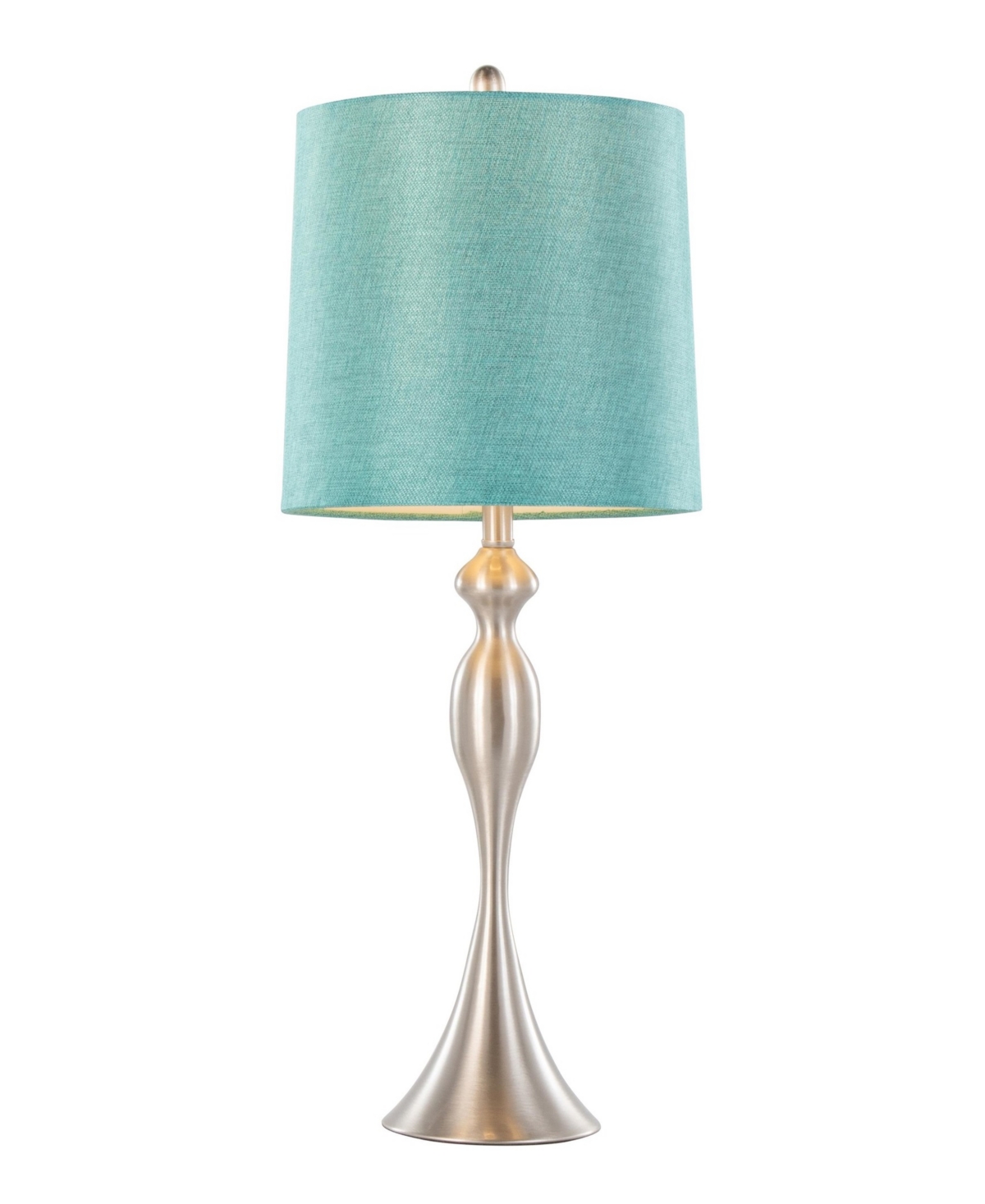 Lumisource Ashland 27" Metal Table Lamp, Set Of 2 In Blue,silver