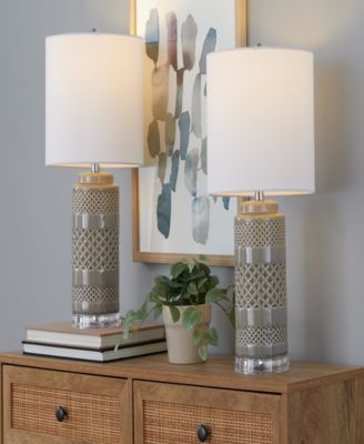 Casa 21" Ceramic Table Lamp, Set of 2