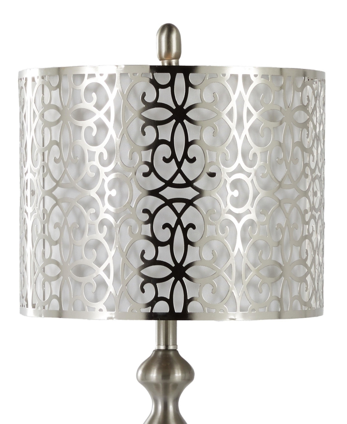 Lumisource Ashland 27" Metal Table Lamp, Set Of 2 In Silver