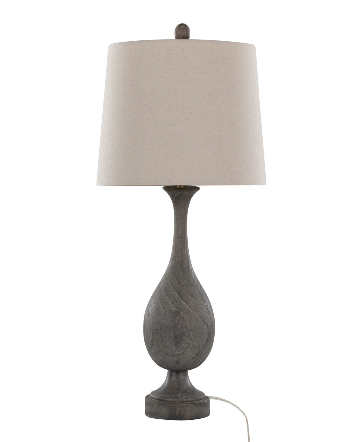 Lumisource Cipolla Poly 29" Polyresin Table Lamp, Set Of 2 In Beige,dark Gray