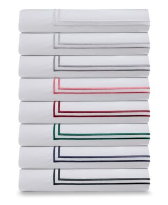 100% Cotton Percale Satin Stitched 3-Pc. Duvet Cover Set, Full/Queen