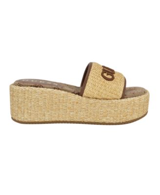 Bintai Platform Slide Casual Wedge Sandals