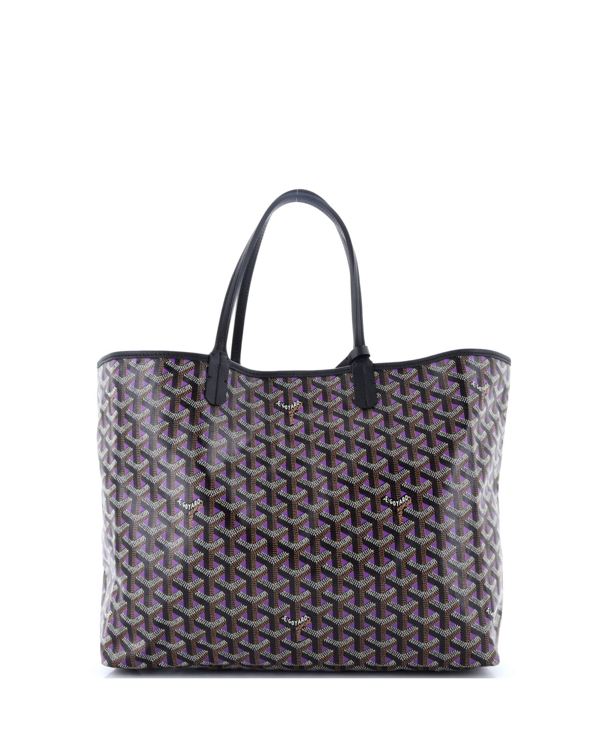 Pre-Owned Goyard Pm Saint Louis Tote Claire Voie Coated Canvas