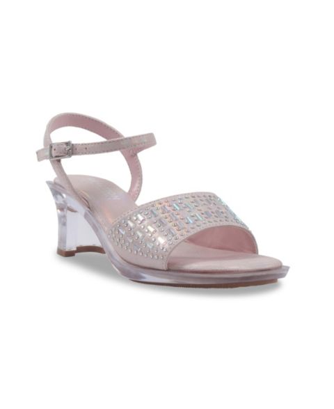 Туфли Kenneth Cole Reaction Cinderella Shine Almond Toe Heels для девочек, цвет: Пудровый