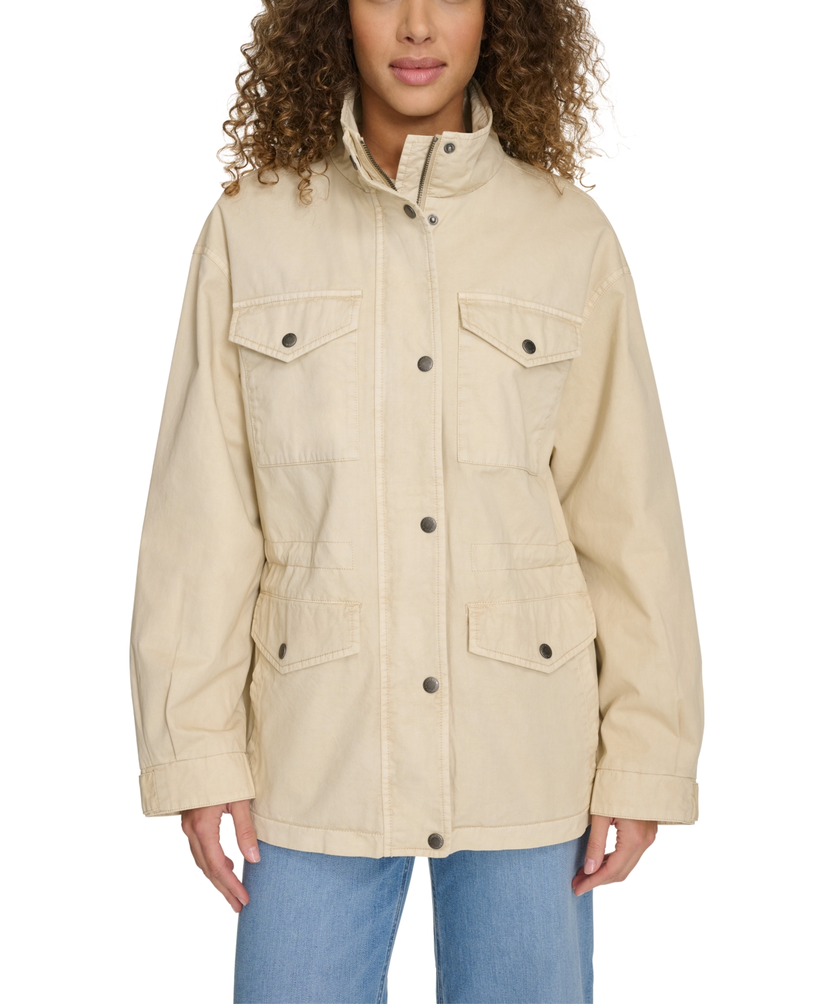LEVI'S WOMEN'S COTTON FOUR-POCKET UTILITY JACKET 