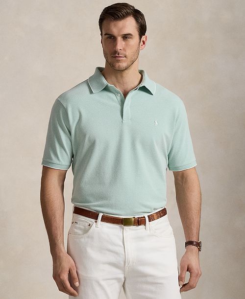 alfani Polo Ralph Lauren Men's Big & Tall Stretch Oxford Mesh Polo Shirt Men's Fashion & Accessories