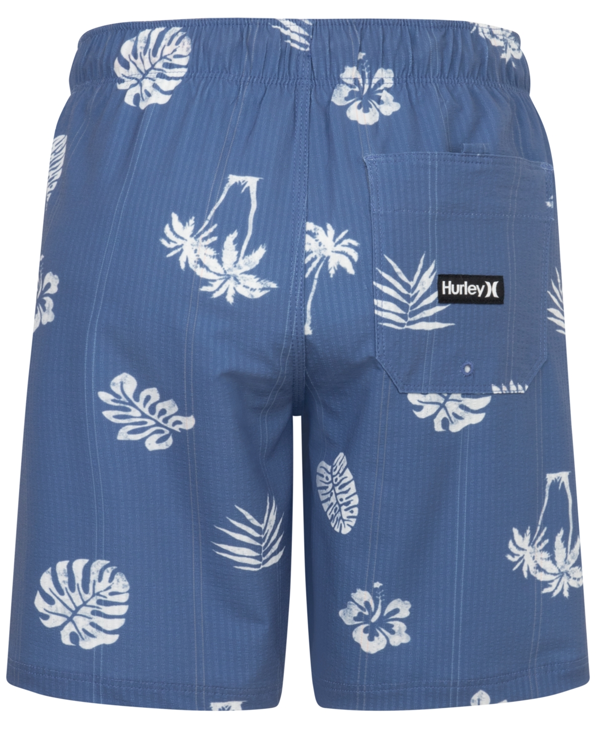Shop Hurley Big Boys Palm-print Swim Trunks In Shoreline