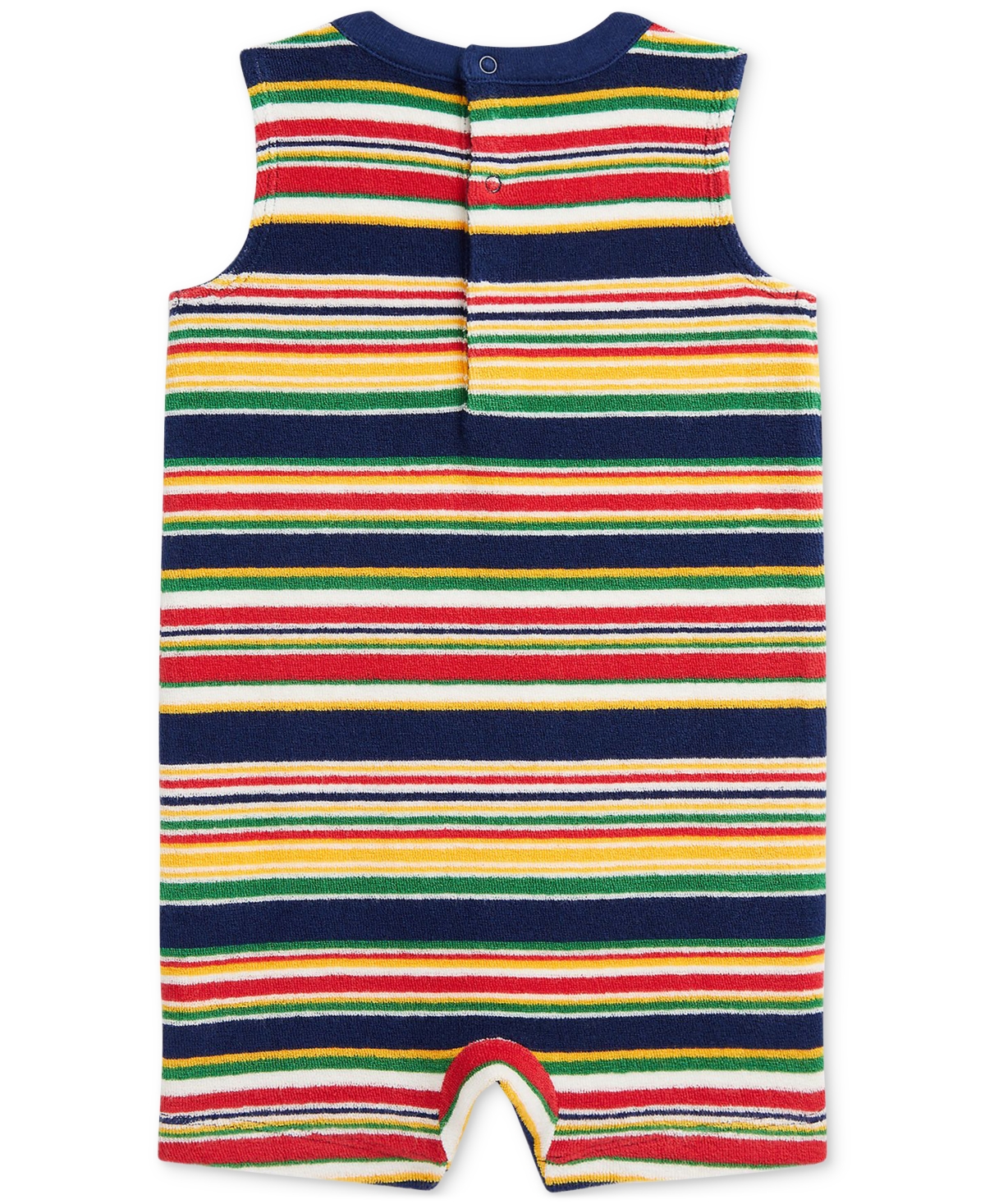 Polo Ralph Lauren Baby Boys Striped Terry Romper In Stripes