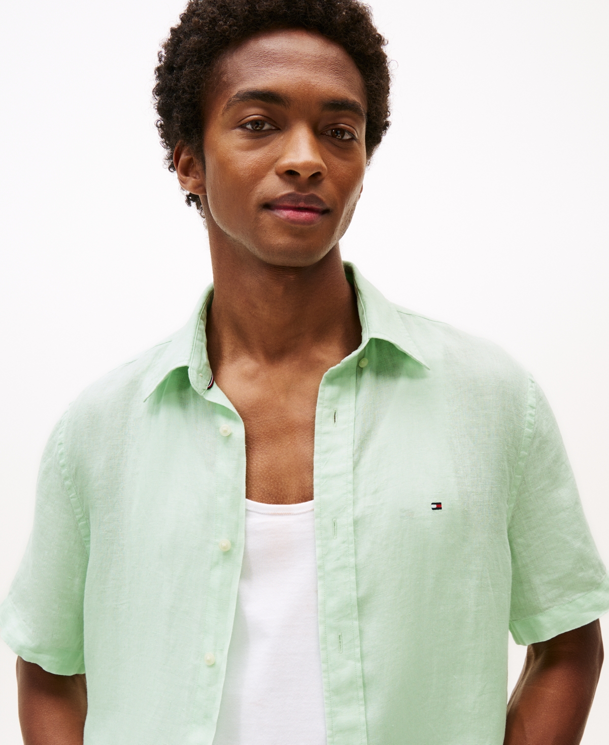 Tommy Hilfiger Regular Fit Pigment In Opal Green