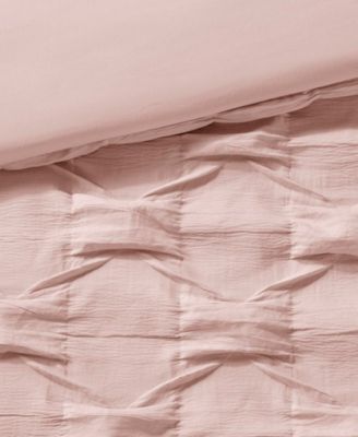 Bailey Diamond Pucker Woven 4-Pc. Comforter Set, Full/Queen