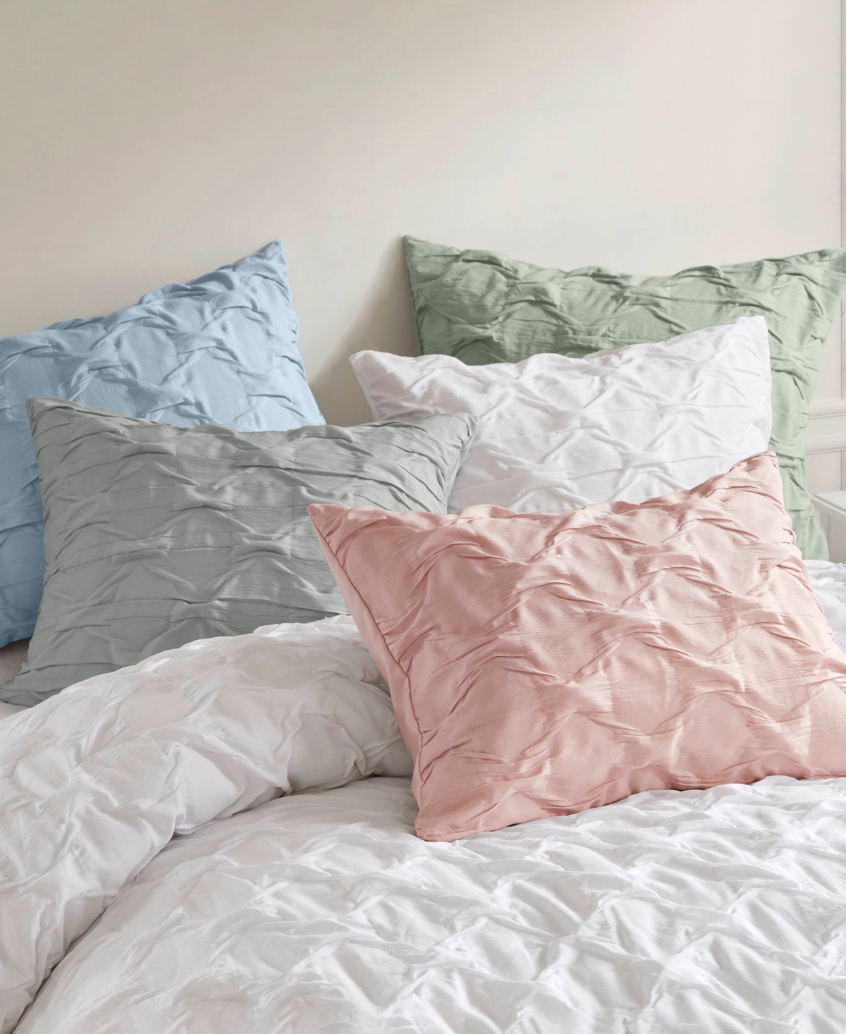 510 Design Bailey Diamond Pucker Woven 4-pc. Comforter Set, King/california King In Pink