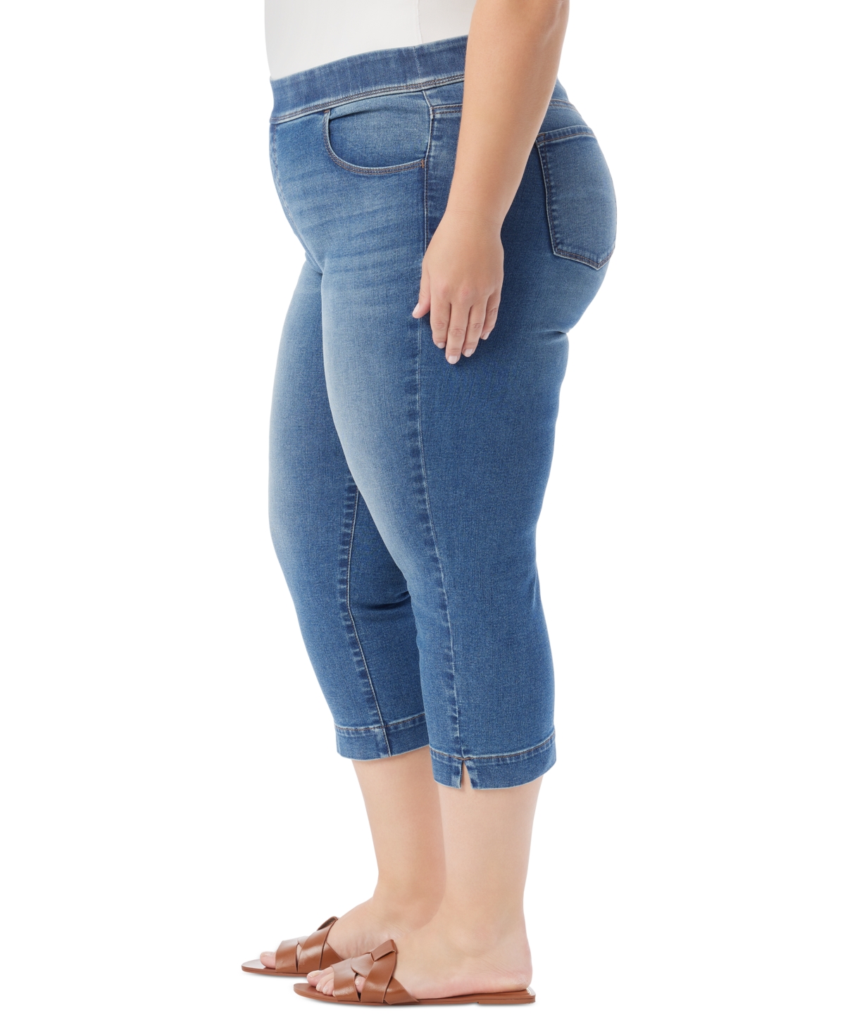 Gloria Vanderbilt Plus Size Shape Effect Capri Jeans In Essen