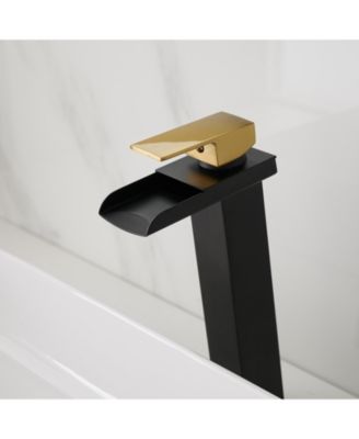 Single Hole Single Handle Bathroom Vessel Sink Faucet With